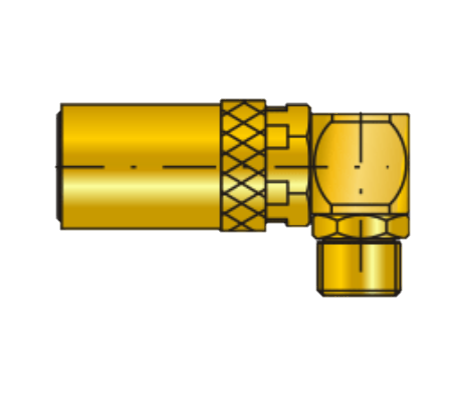Rychlospojka s vnějším závitem, 90°
